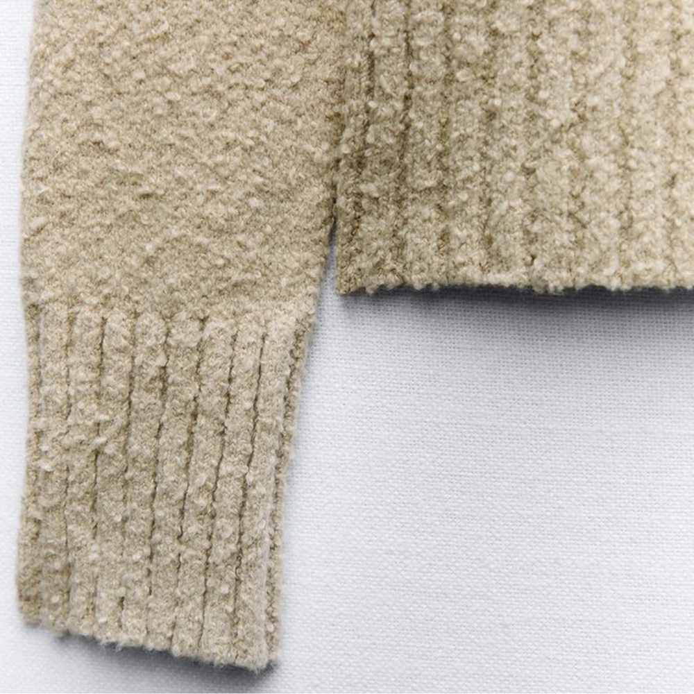 Brand new Zara Boucle Knit Cardigan - Picture 4 of 5